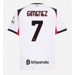 AC Milan Santiago Gimenez #7 Uit tenue 2025-26 Korte Mouw